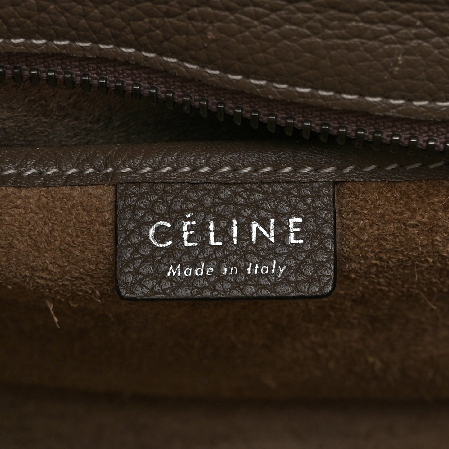 Drummed Calfskin Nano Luggage Souris