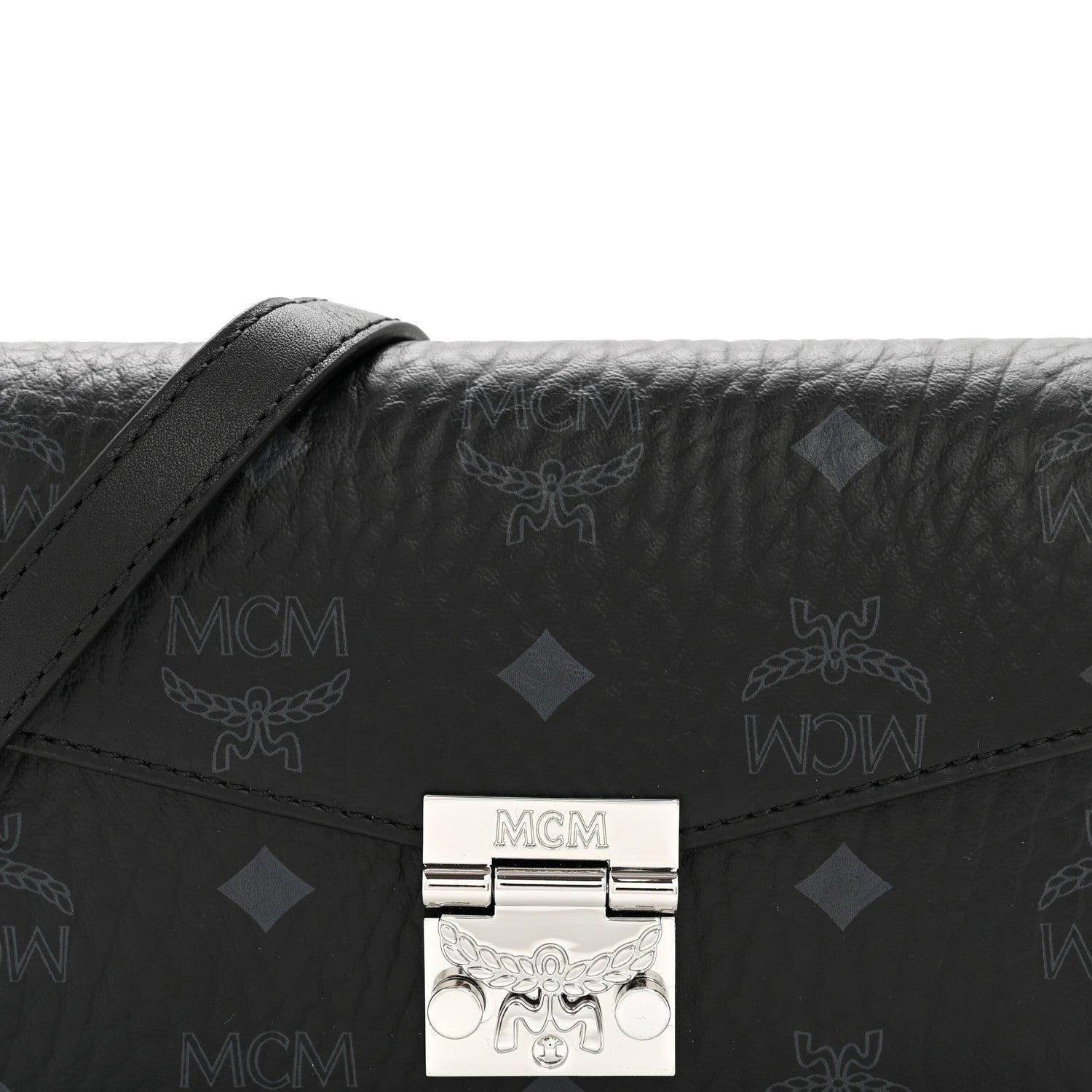 MCM Visetos Tracy Crossbody Black 8 of 11