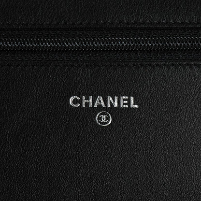 Chanel Caviar Sevruga Wallet On Chain WOC Black 5 of 8