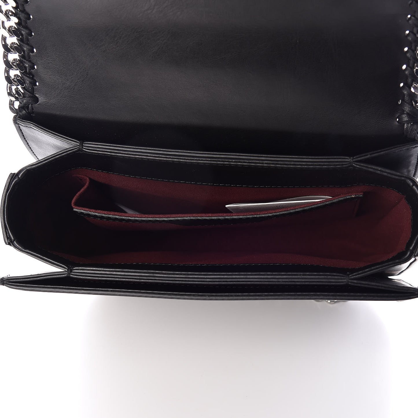 Eco Alter Nappa Medium Falabella Box Floral Embellished Shoulder Bag Black