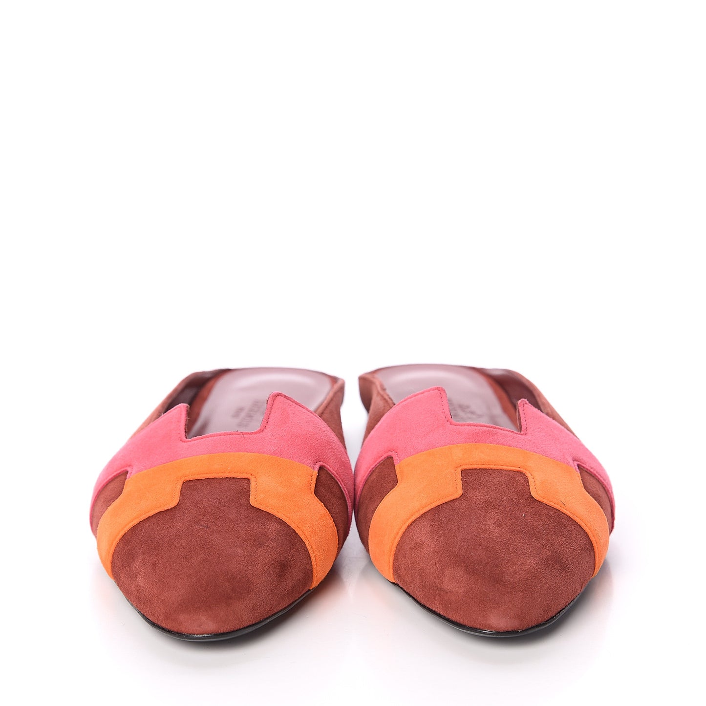 Velvet Goatskin Mens Roxane Mules 37 Multicolor Brun Acajo