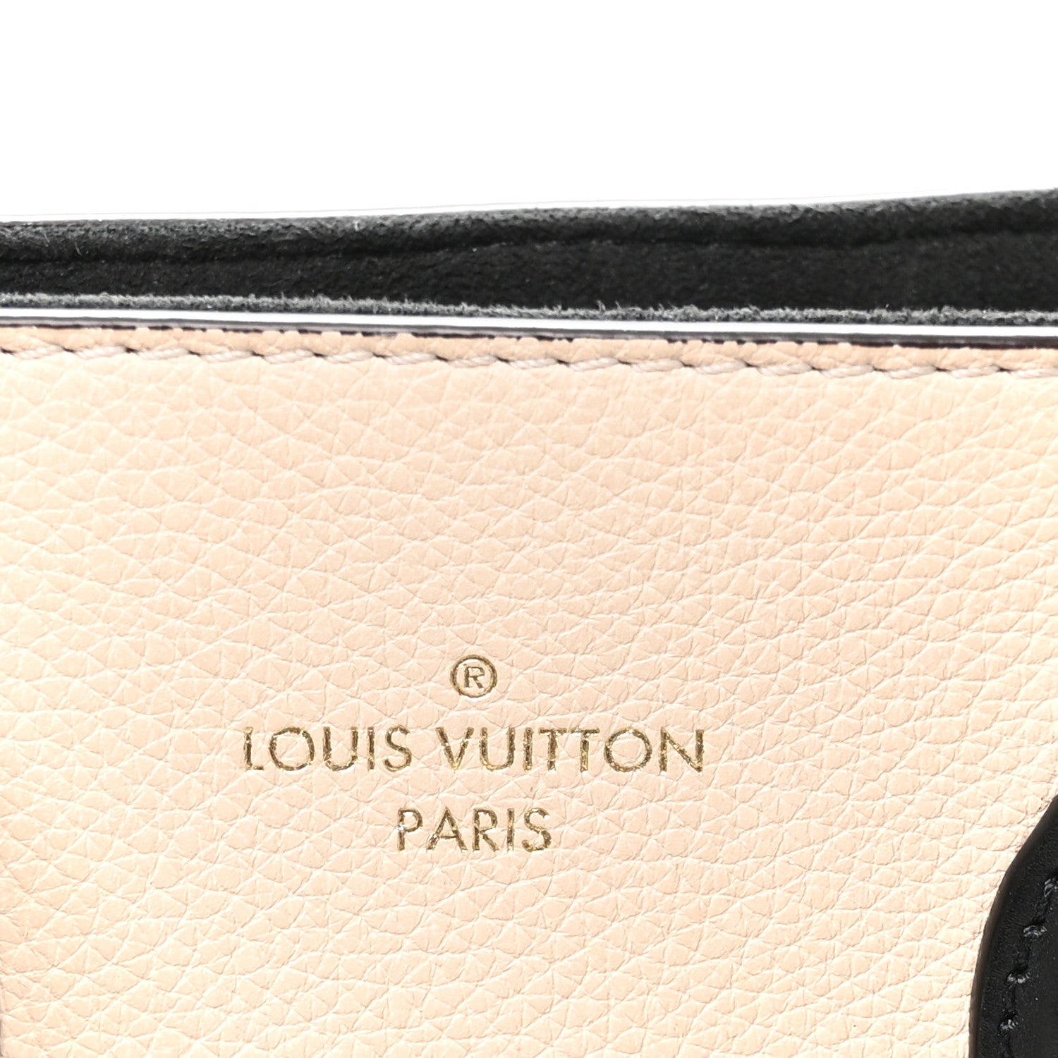 Louis Vuitton Calfskin Monogram Fold Tote PM Cream Khaki Black 6 of 11