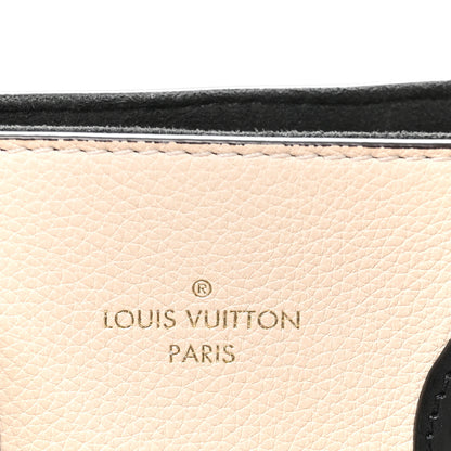 Louis Vuitton Calfskin Monogram Fold Tote PM Cream Khaki Black 6 of 11
