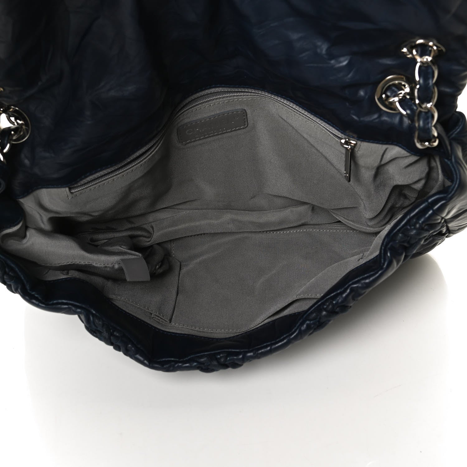 Chanel Calfskin Ultra Stitch Oversize Flap Navy 5 of 10