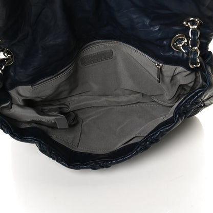 Chanel Calfskin Ultra Stitch Oversize Flap Navy 5 of 10