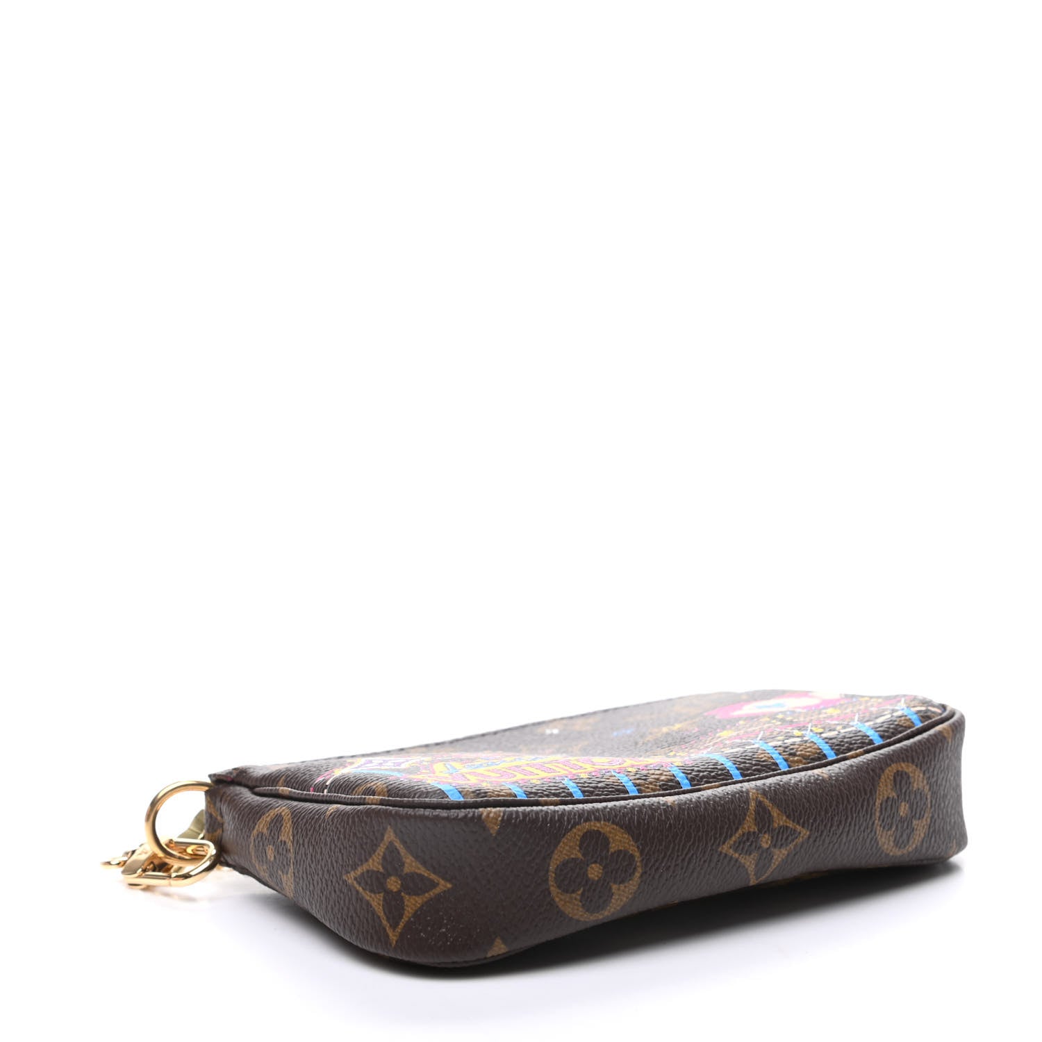 Louis Vuitton Monogram 2020 Christmas Animation Roller Coaster Mini Pochette Accessories Pivoine 4 of 10