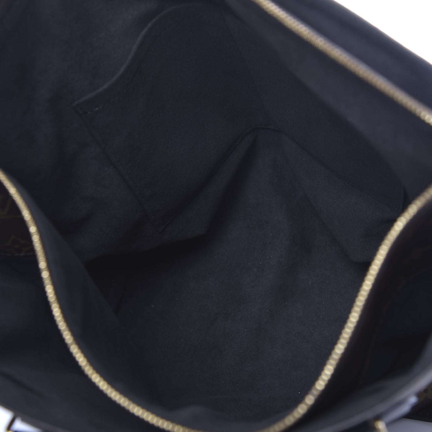 Monogram Flower Zipped Tote MM Black