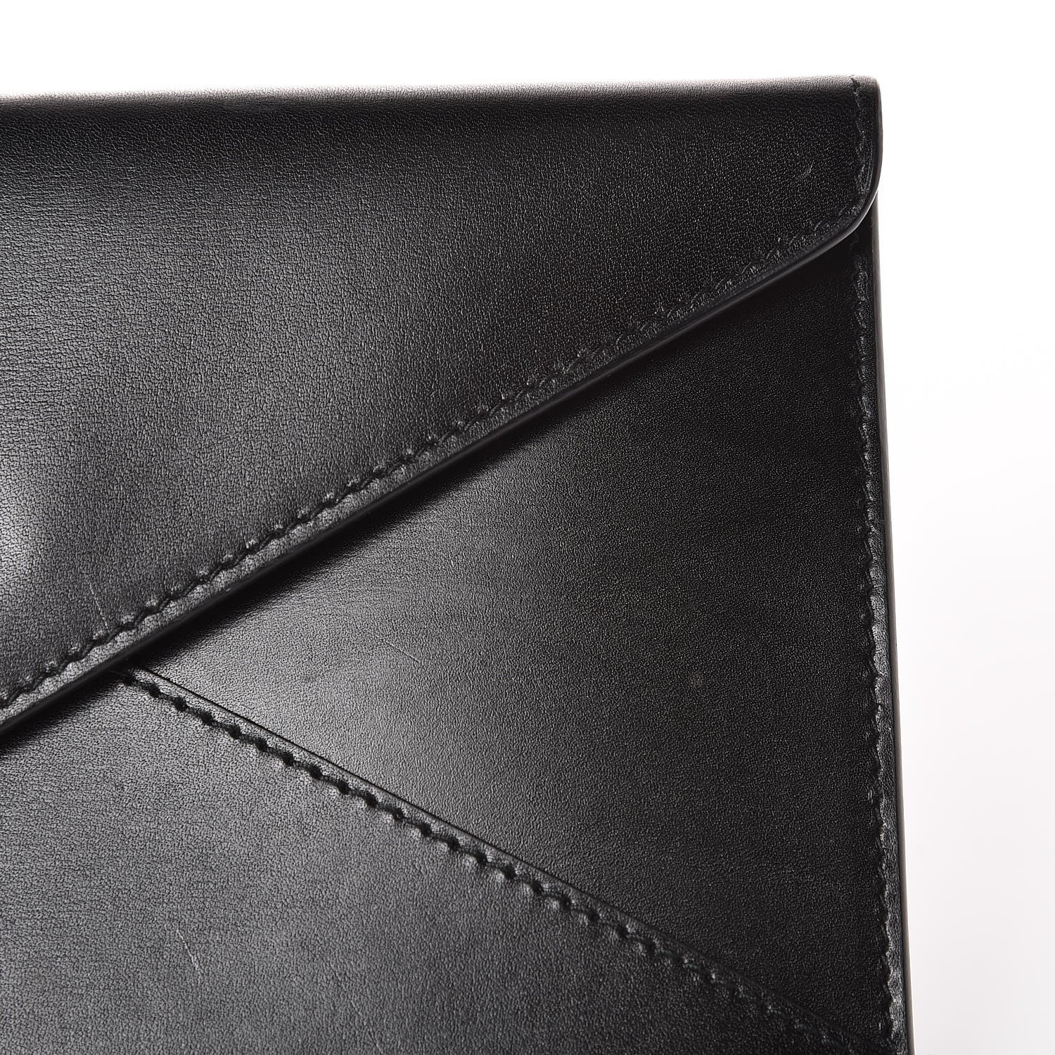 Prada Box Calfskin Envelope Wallet Black Fuoco 9 of 11
