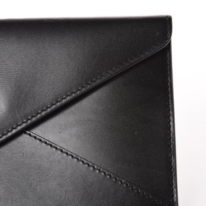 Prada Box Calfskin Envelope Wallet Black Fuoco 9 of 11