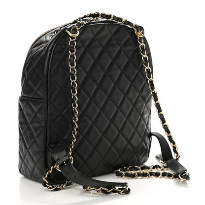 Chanel Caviar Quilted Medium Zip Around Backpack Black 3 of 11