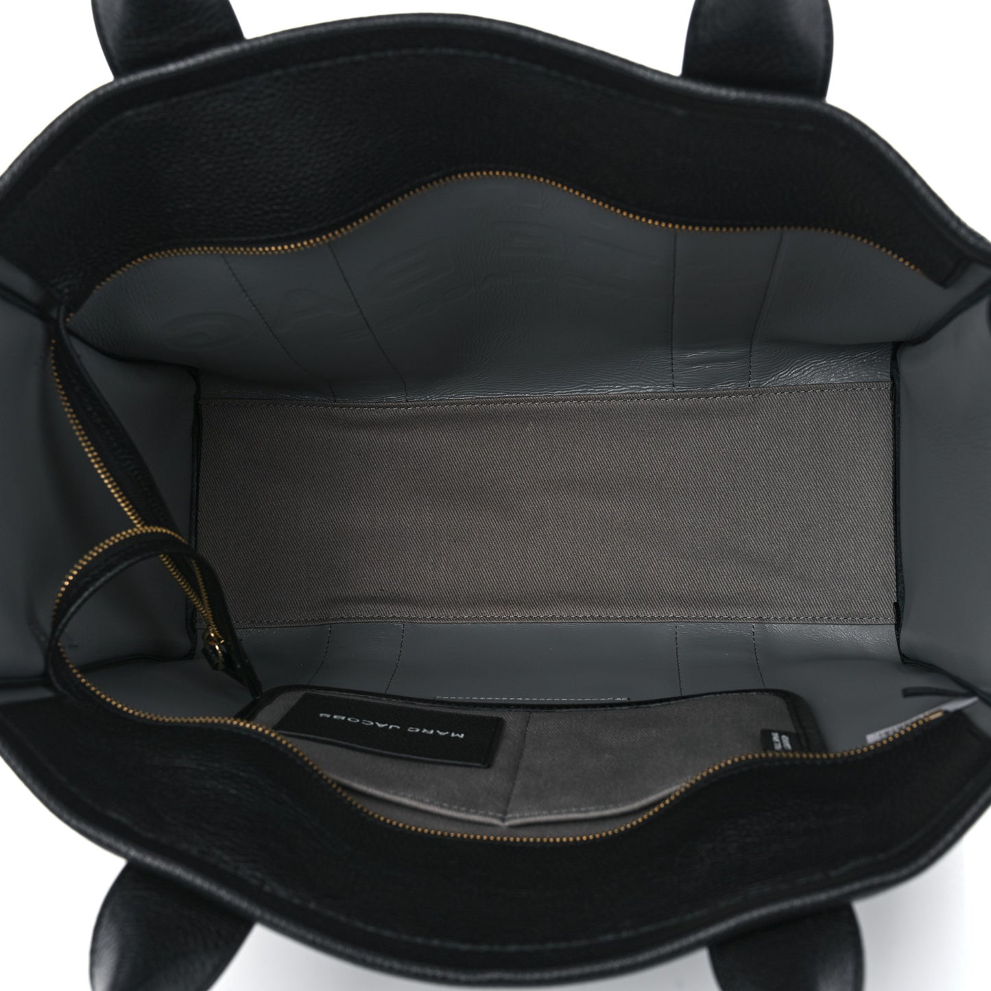 Grained Calfskin Large The Tote Bag Black