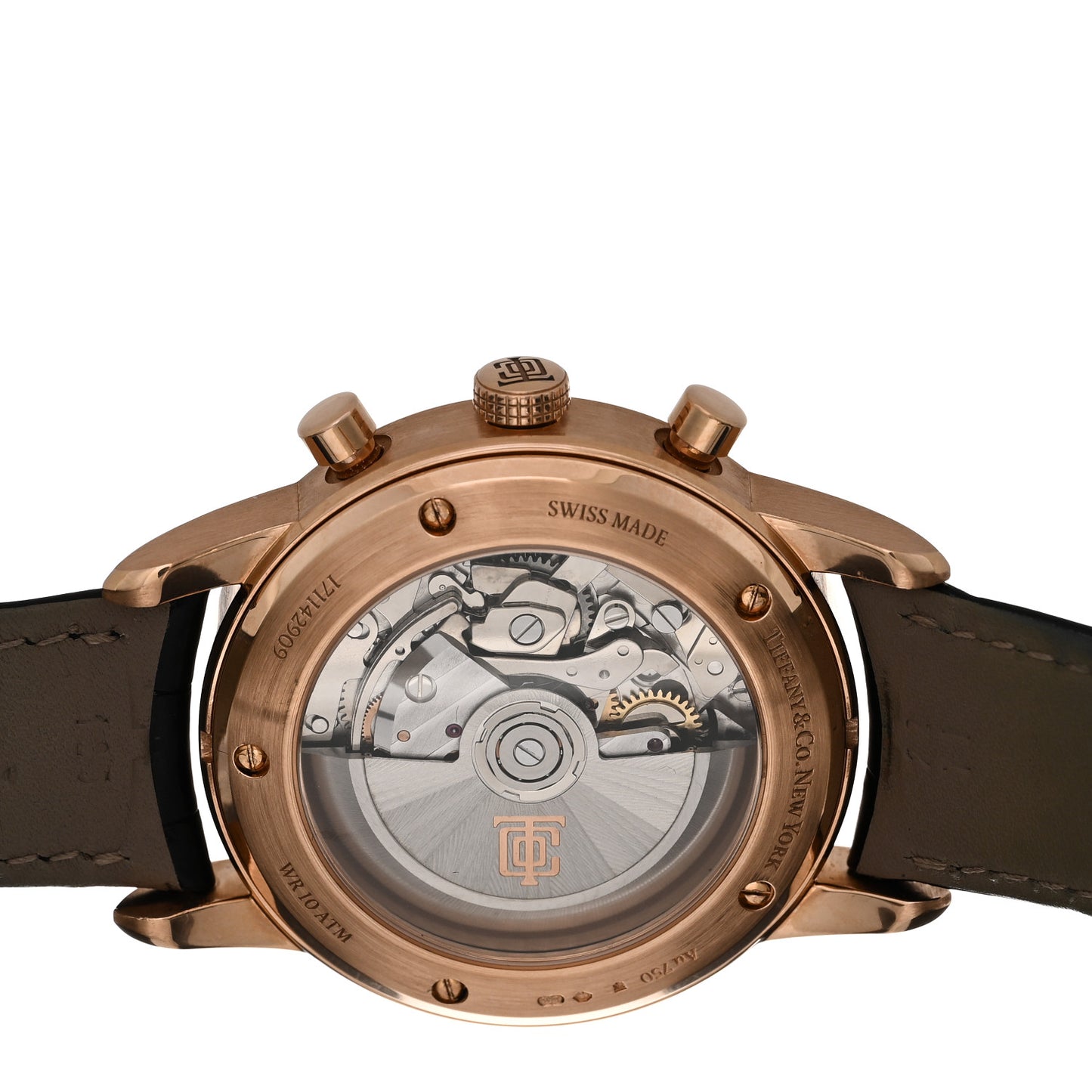 18K Rose Gold Alligator 42mm CT60 Chronograph Automatic Watch