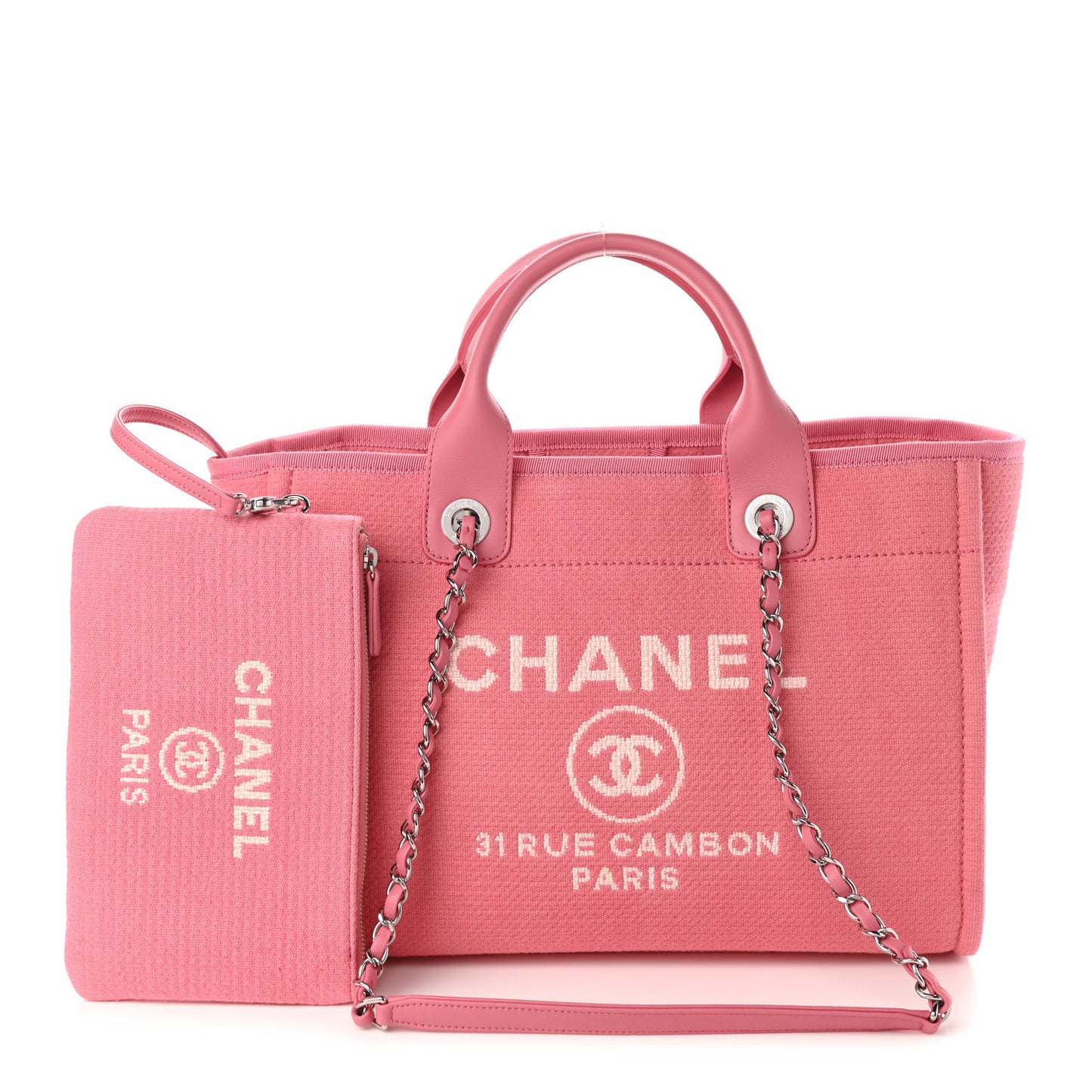 Mixed Fibers Small Deauville Tote Pink