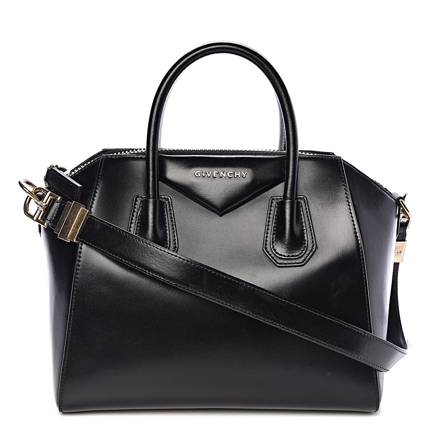 Givenchy Shiny Lord Calfskin Small Antigona Black 1 of 10