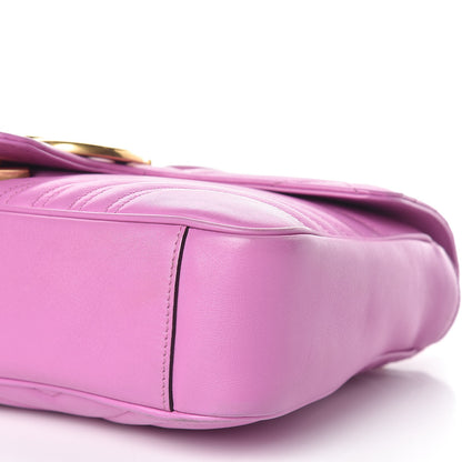 Gucci Calfskin Matelasse Medium GG Marmont Shoulder Bag Candy Mousse 9 of 13