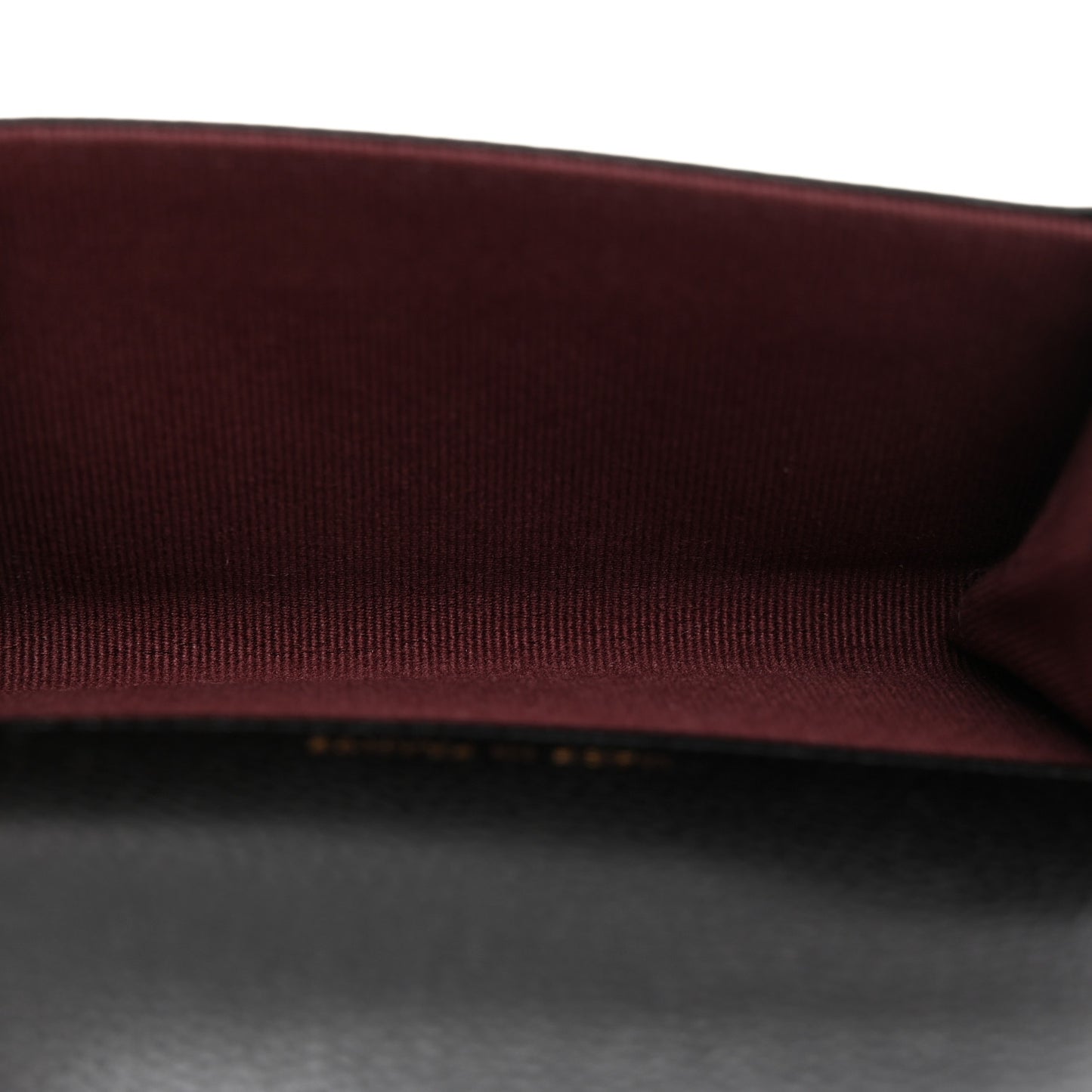 Caviar Quilted Flap Card Holder Wallet Black