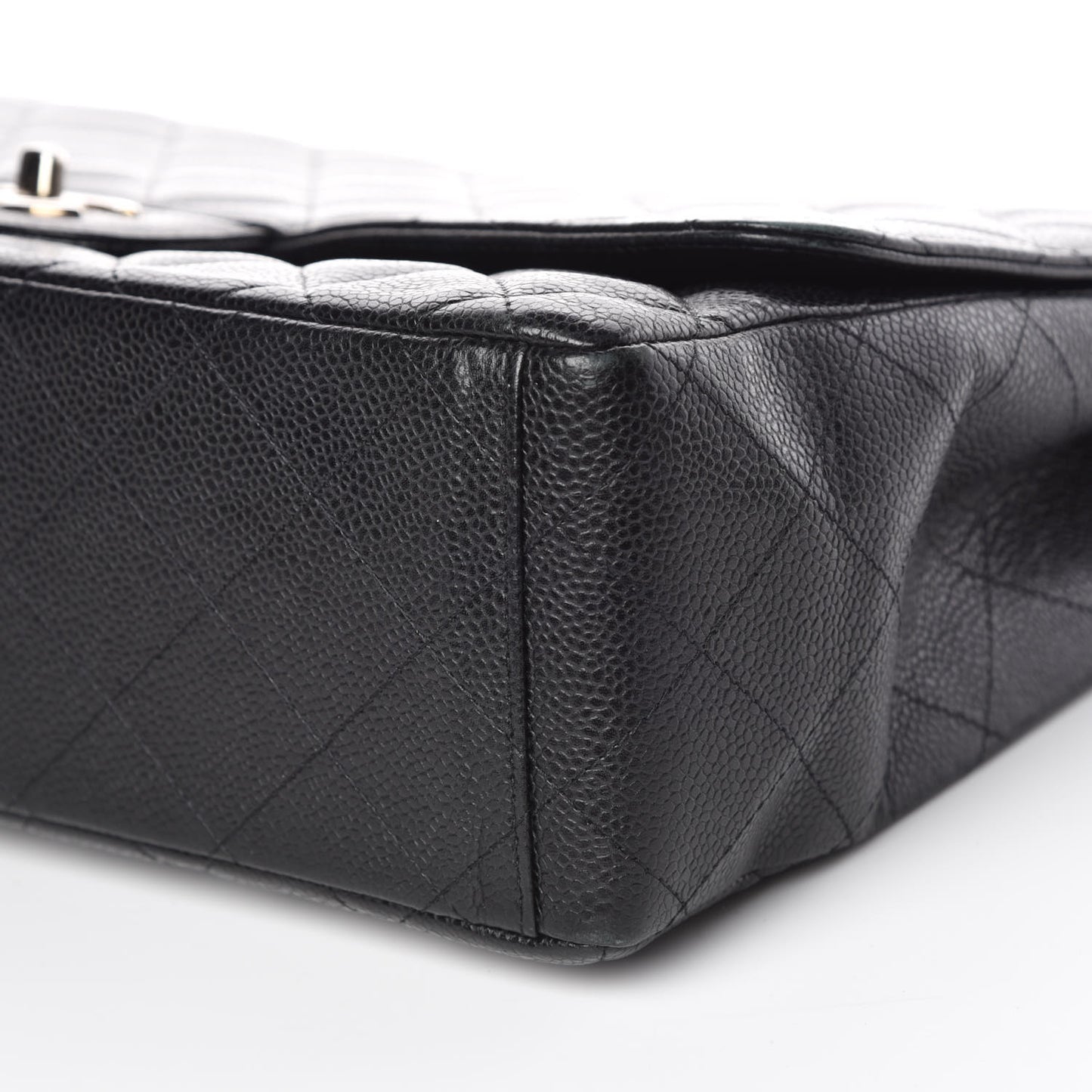 Caviar Quilted Maxi Single Flap Black