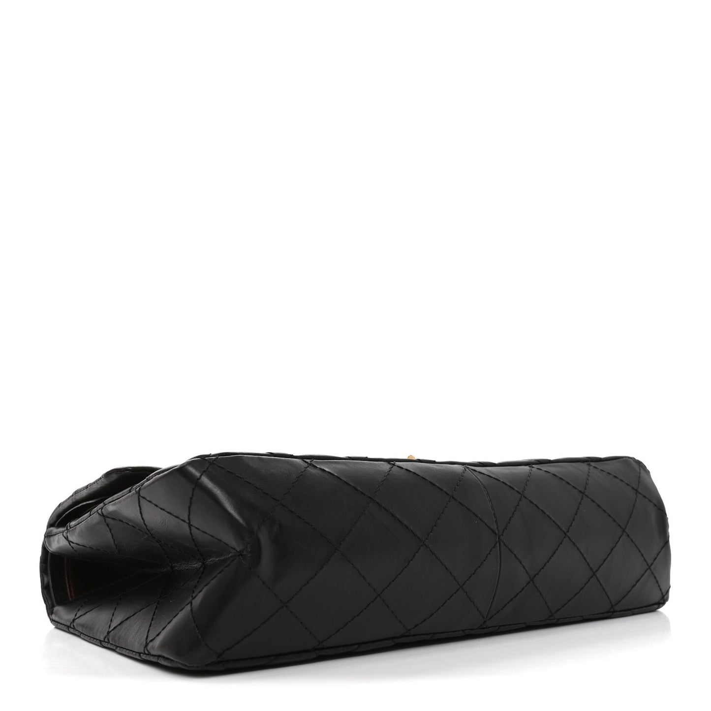 Aged Calfskin Quilted 2.55 Reissue 227 Flap Black