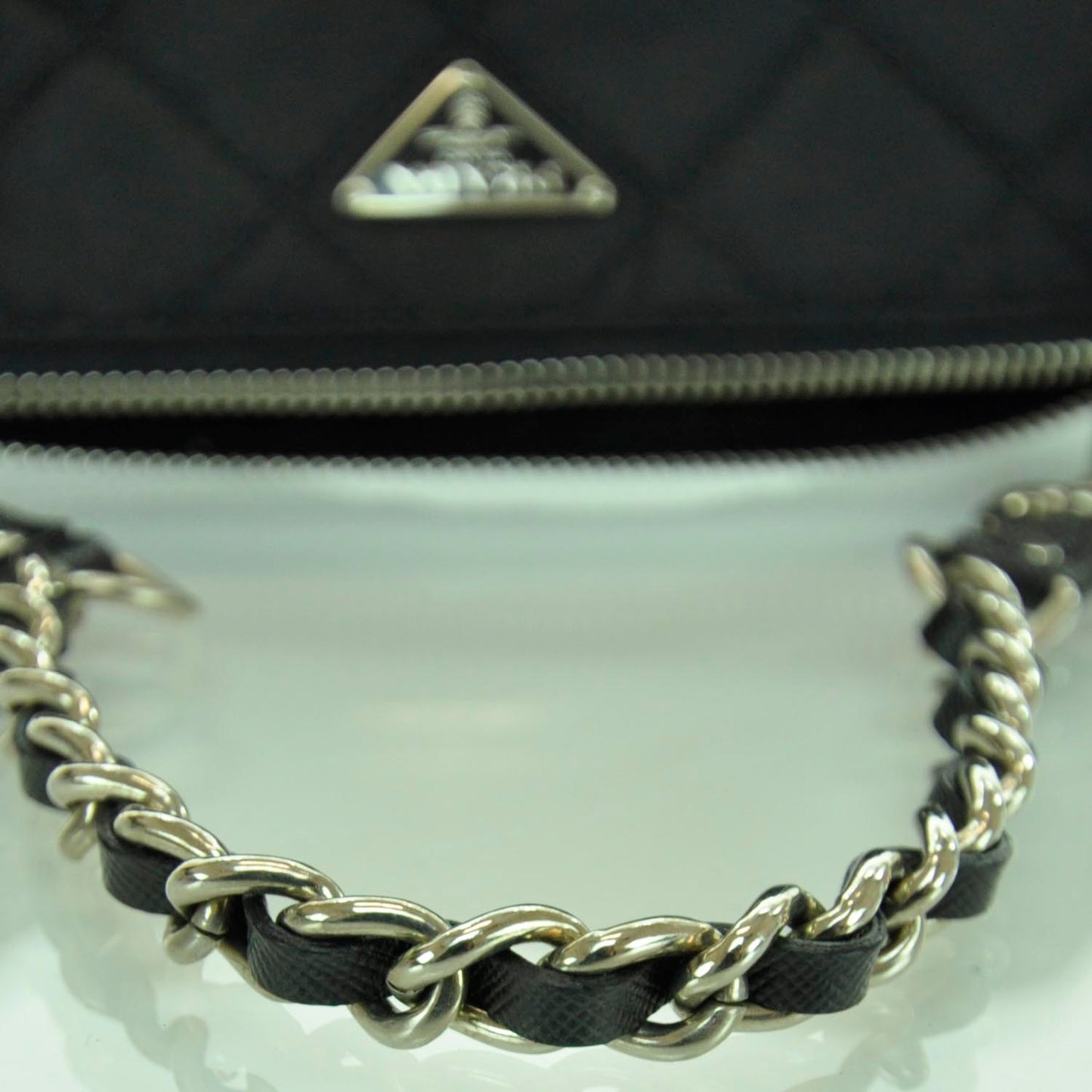 Tessuto Nylon Quilted Handbag Nero Black