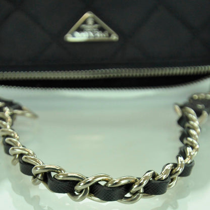 Prada Tessuto Nylon Quilted Handbag Nero Black 4 of 9