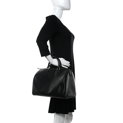 Louis Vuitton Epi Speedy 30 Black 2 of 12
