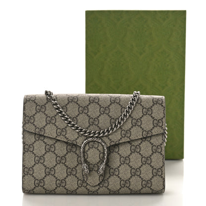 Gucci GG Supreme Monogram Mini Dionysus Chain Wallet Beige Black 9 of 9