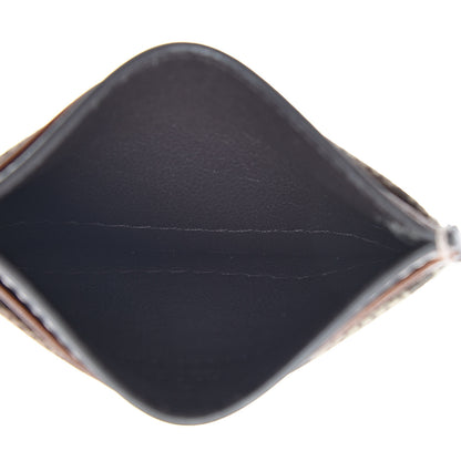 Gucci GG Supreme Monogram Calfskin Card Holder Beige Ebony Cuir 5 of 9