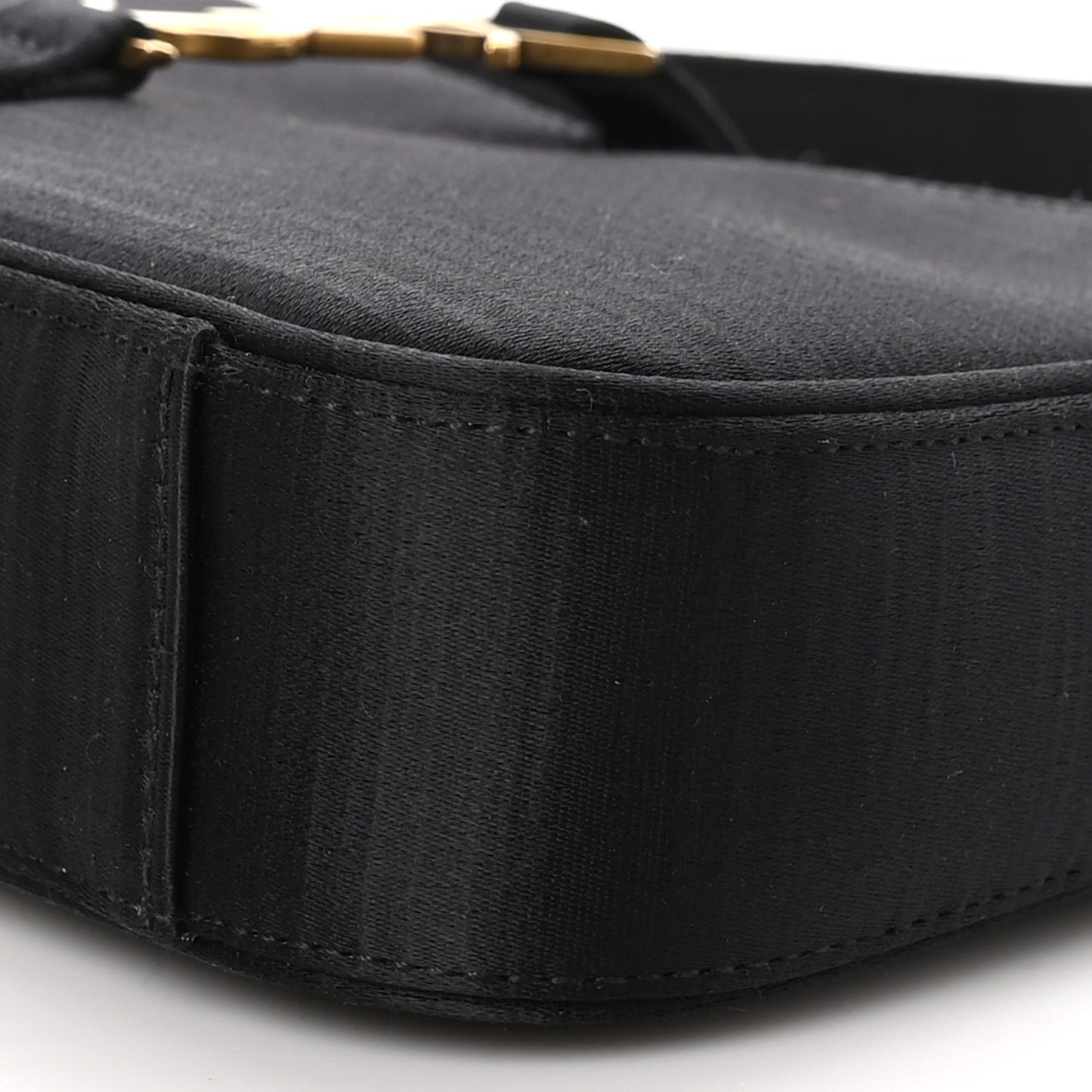 Satin Le 5 A 7 Mini Hobo Black