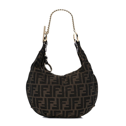Fendi Zucca Chef Chain Hobo Tobacco 1 of 9