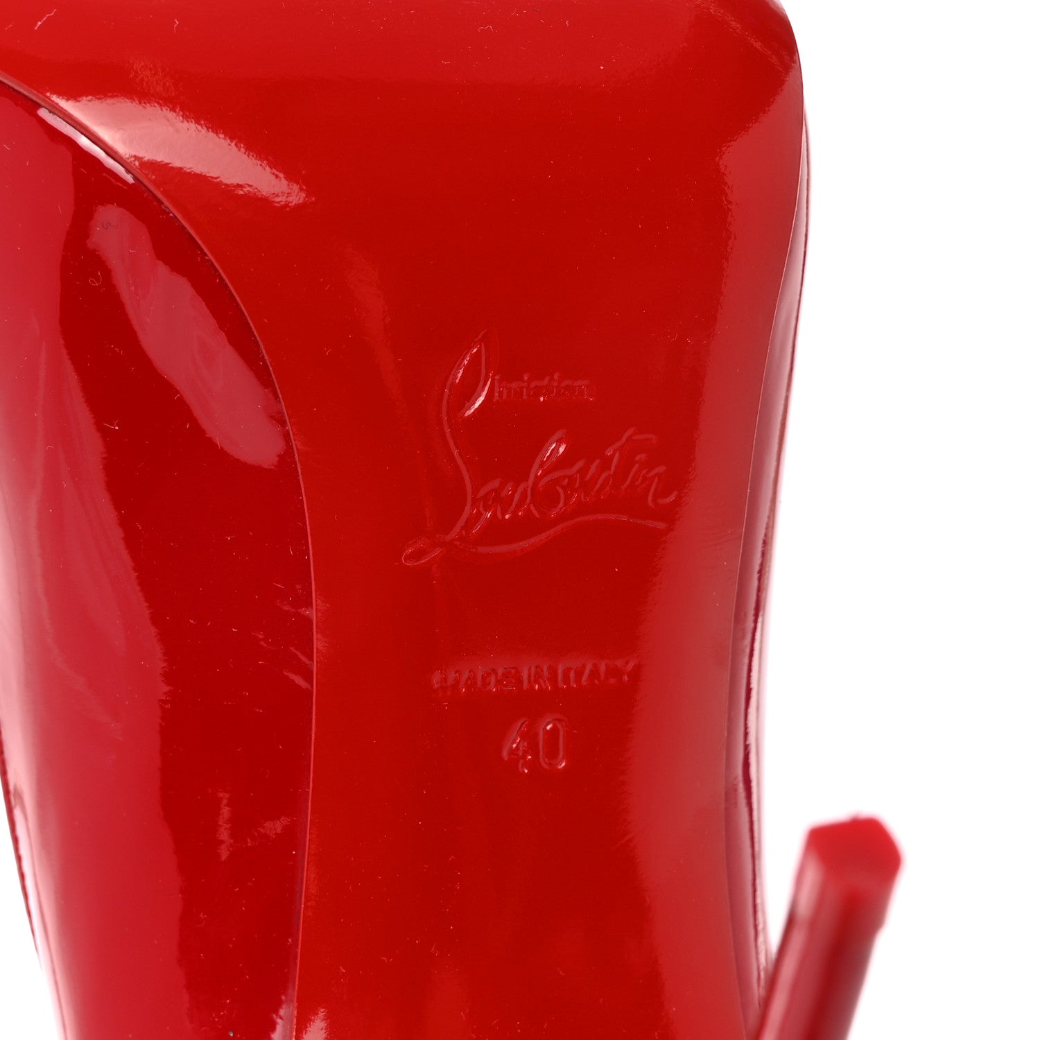 Christian Louboutin Patent Pigalle Follies 100 Pumps 40 Red 6 of 11