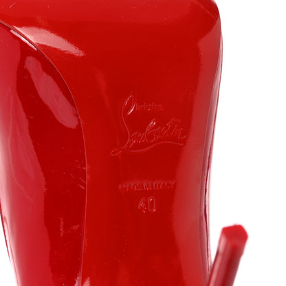 Christian Louboutin Patent Pigalle Follies 100 Pumps 40 Red 6 of 11