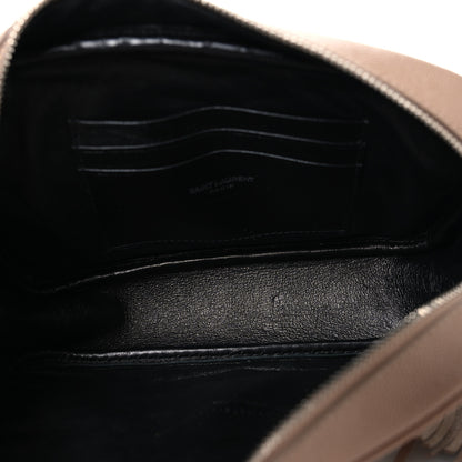 Saint Laurent Grain De Poudre Matelasse Monogram Mini Lou Camera Bag  Gold Sand 5 of 11