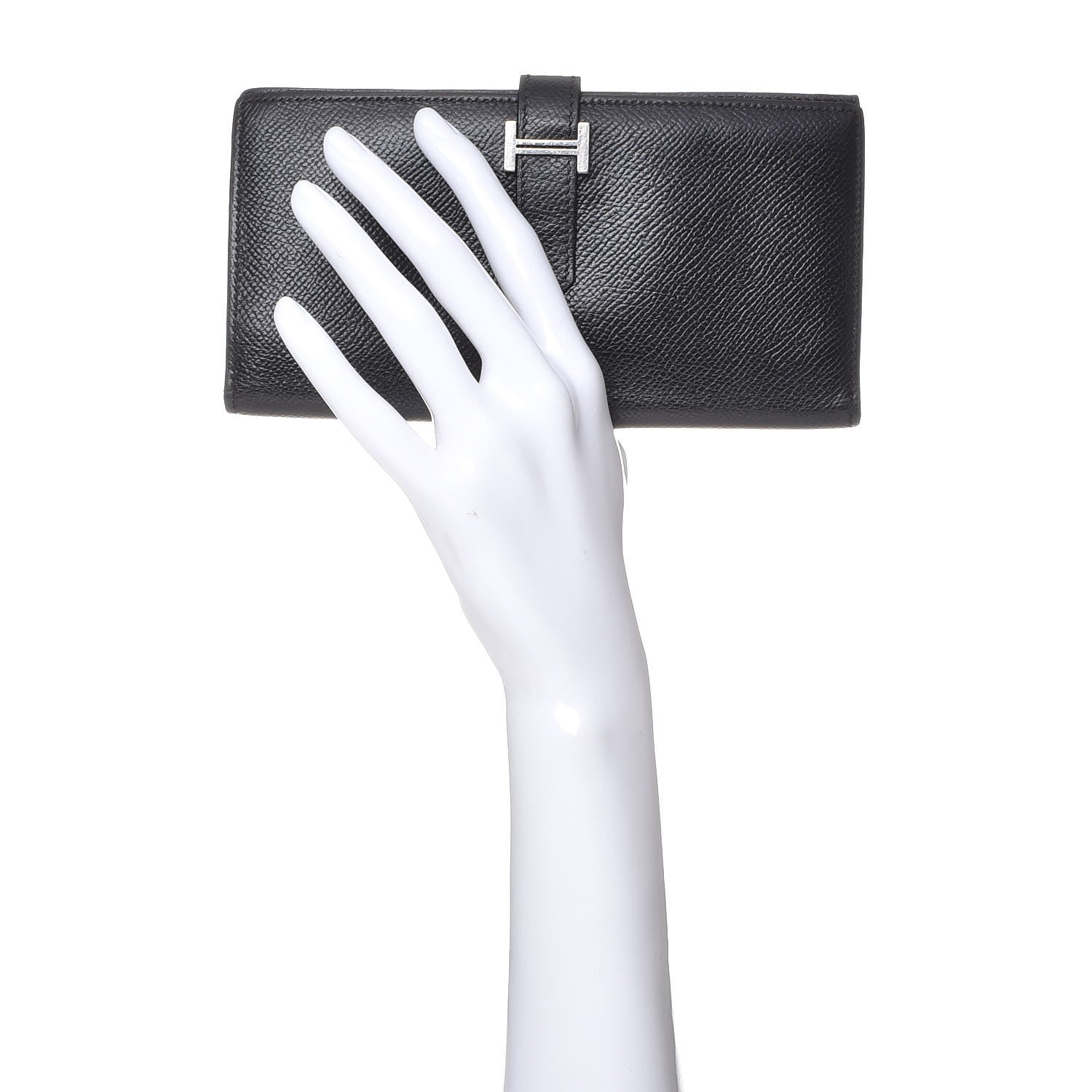 Hermes Epsom Bearn Gusset Wallet Black 2 of 6