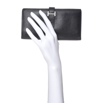Hermes Epsom Bearn Gusset Wallet Black 2 of 6