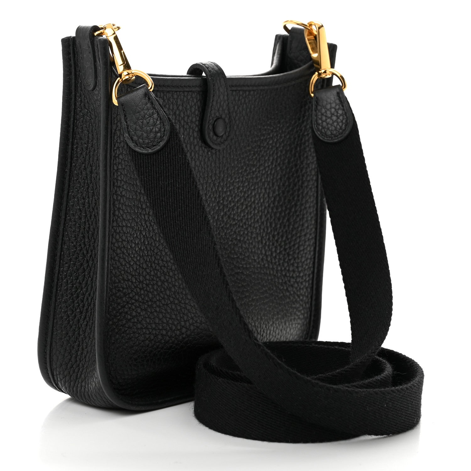 Hermes Taurillon Clemence Evelyne TPM Black 3 of 10