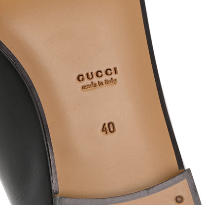 Gucci Calfskin Womens Jordaan Loafers 40 Black 7 of 11