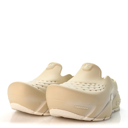 Louis Vuitton Rubber Mens LV Shark Clogs 11 Beige 4 of 9