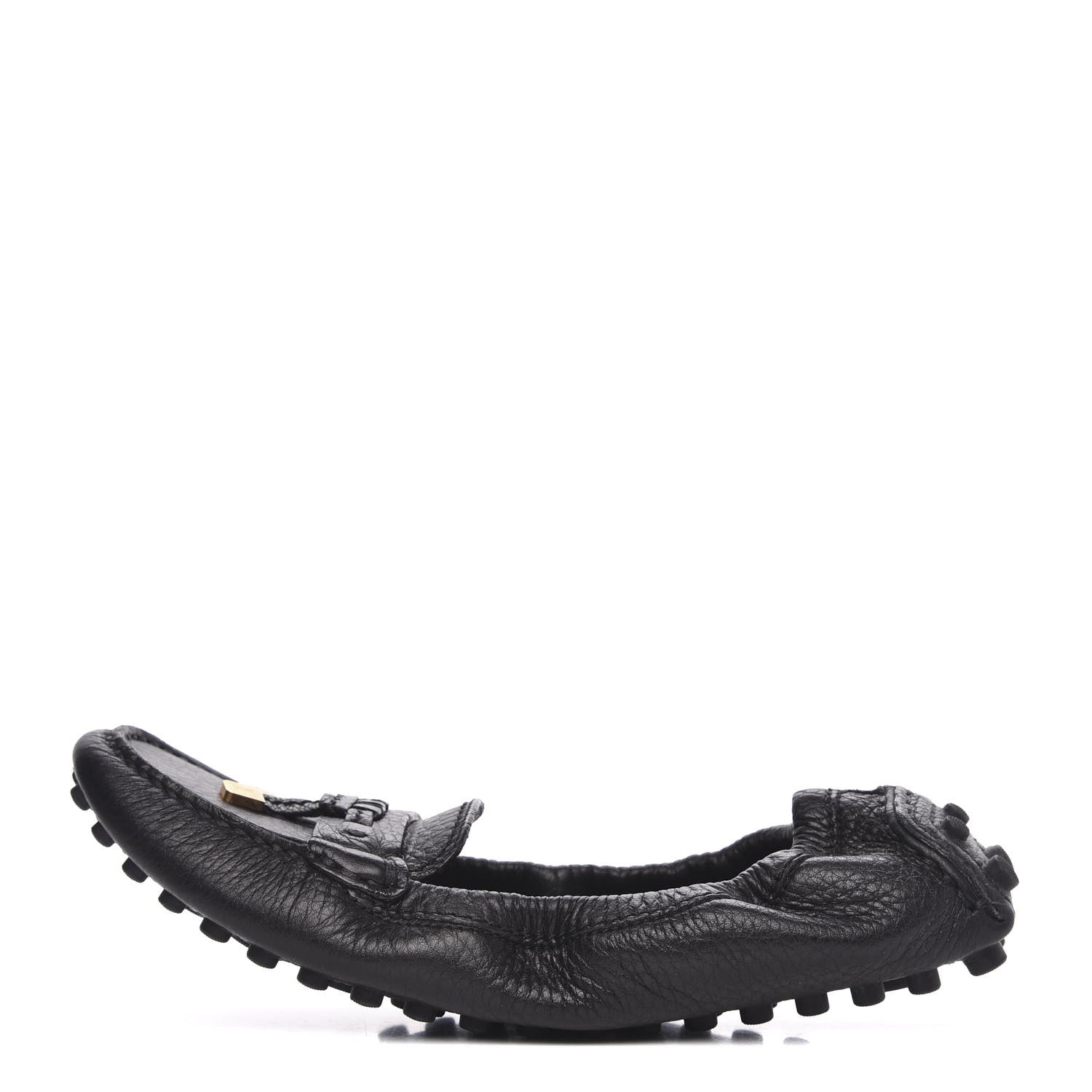 Louis Vuitton Calfskin Lemon Ballerina Flats 38 Black 1 of 7