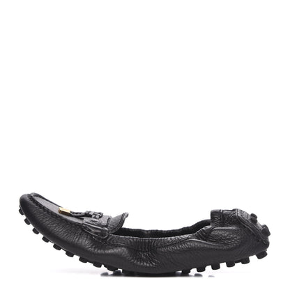 Louis Vuitton Calfskin Lemon Ballerina Flats 38 Black 1 of 7