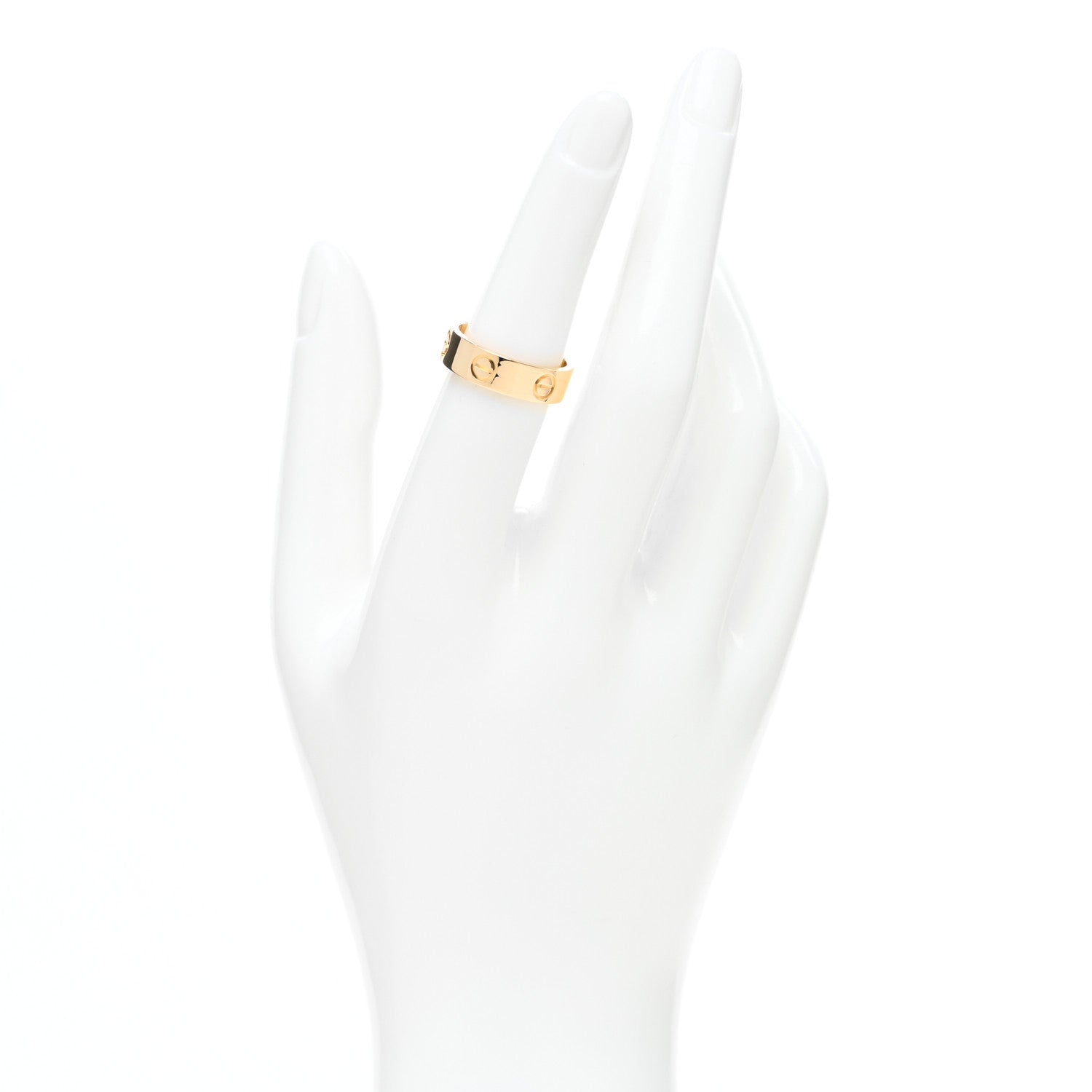 Cartier 18K Yellow Gold 5.5mm LOVE Ring 53 6.5 2 of 5