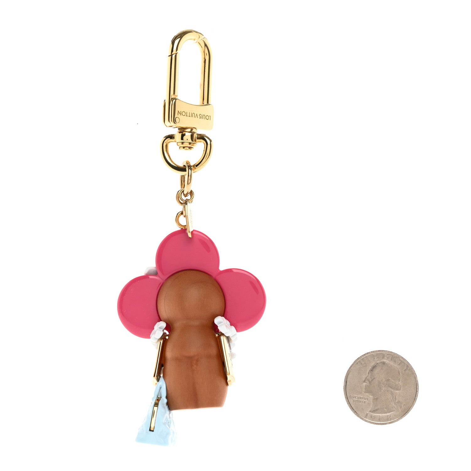 Louis Vuitton Resin Wood Vivienne Hawaii Bubblegram Alma BB Bag Charm Key Holder 2 of 5