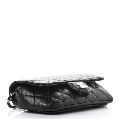 Chanel Caviar Quilted Glasses Case With Chain Black 3 of 9
