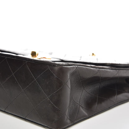 Chanel Lambskin Quilted Jumbo Single Flap Black 12 of 14