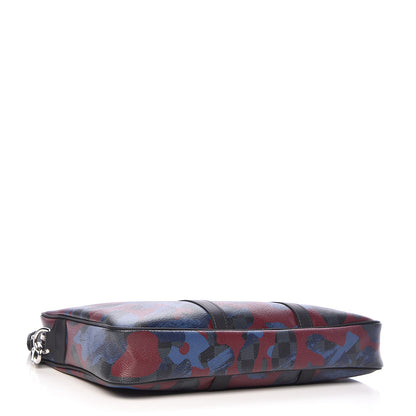 Louis Vuitton Damier Cobalt Camouflage Porte Documents Voyage PM 4 of 9