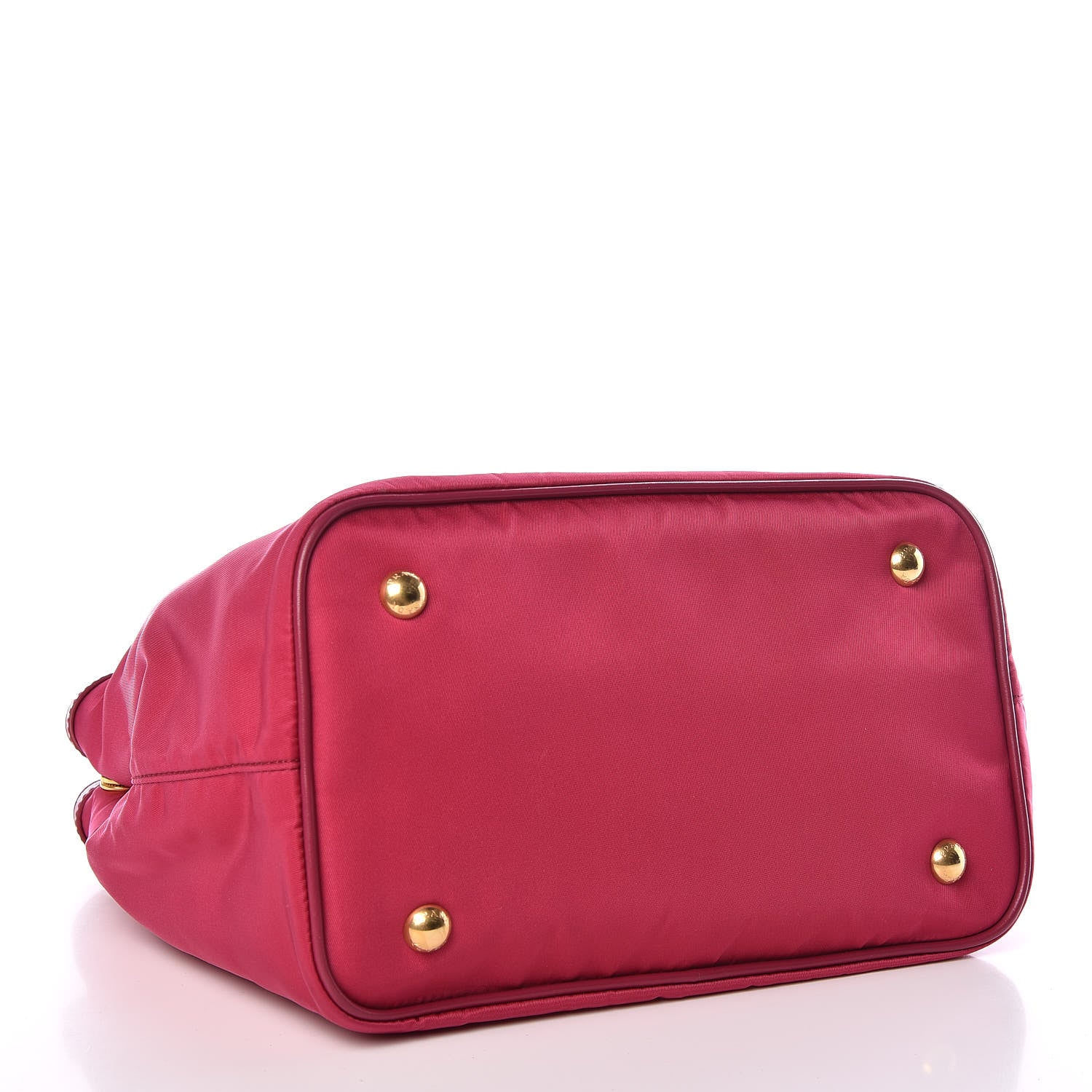 Prada Tessuto Nylon Soft Calf Small Tote Ibisco 4 of 10