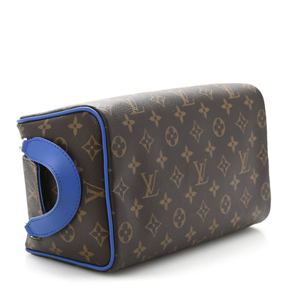 Louis Vuitton Monogram Macassar Dopp Kit Toilet Pouch Indigo Blue 4 of 7