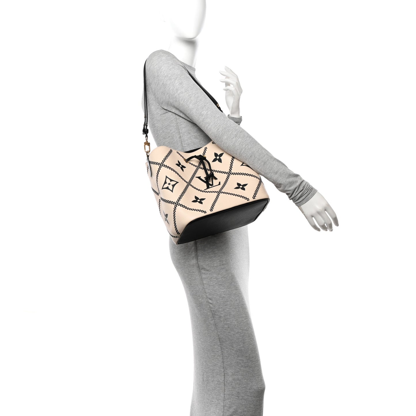 Empreinte Monogram Giant Broderies Neonoe MM Cream Black