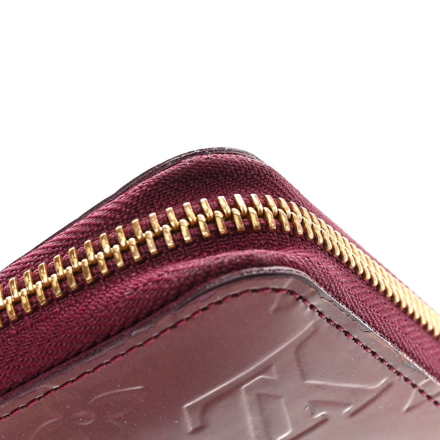 LOUIS VUITTON Vernis Zippy Wallet Rouge Fauviste