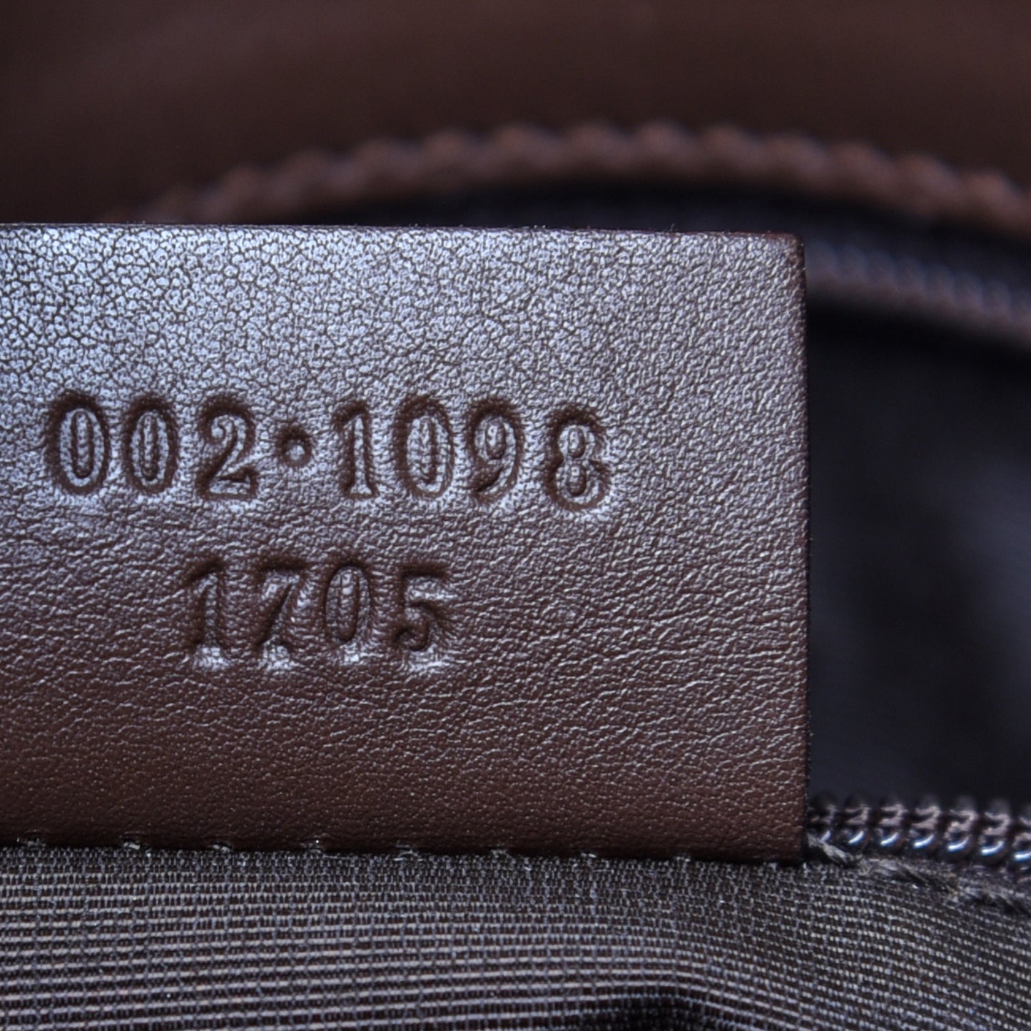 Monogram Large Bucket Tote Dark Brown