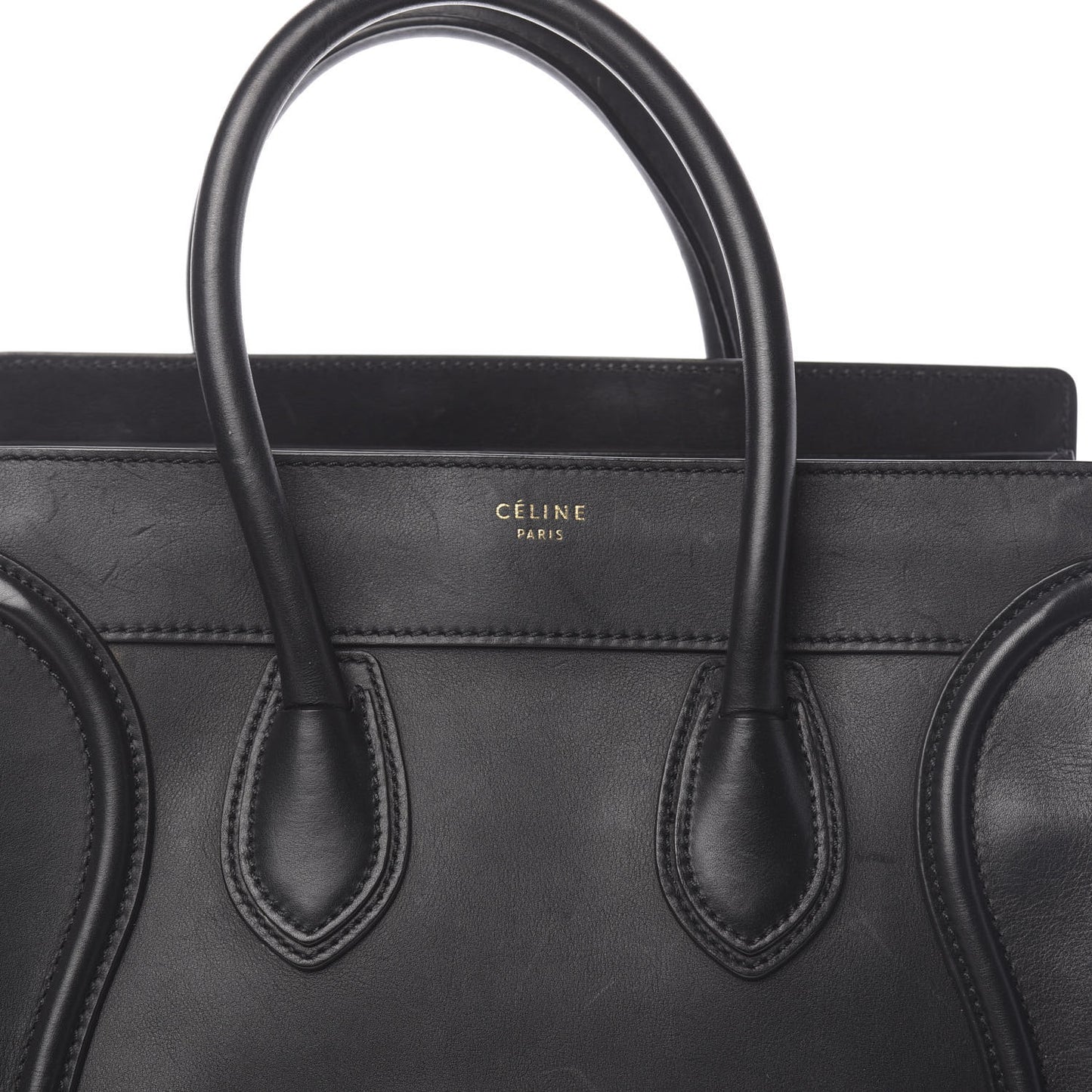 Smooth Calfskin Mini Luggage Black